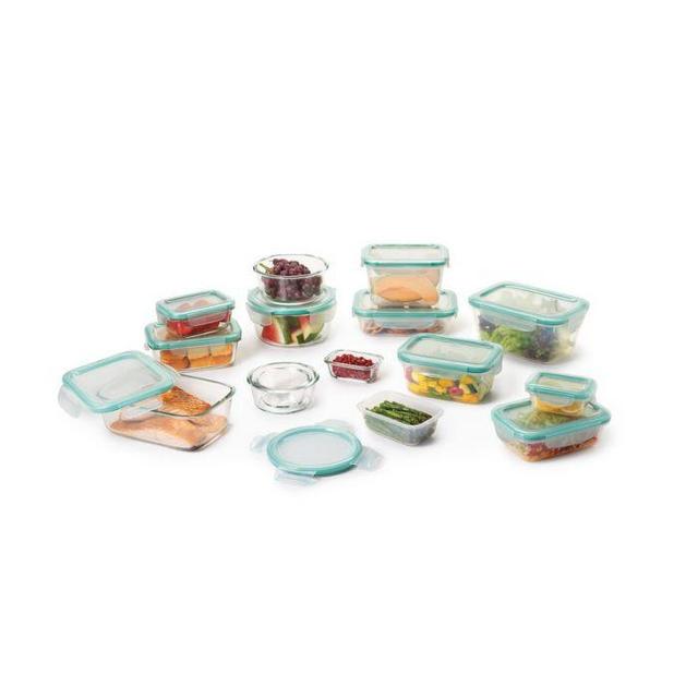 OXO Good Grips 30 Piece Smart Seal Glass & Plastic Container Set