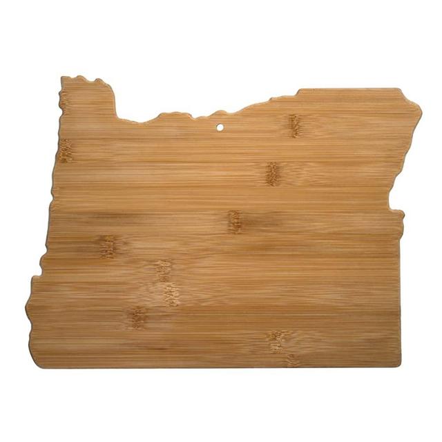 Totally Bamboo 20-7980OR Oregon State Shaped Bamboo Serving & Cutting Board