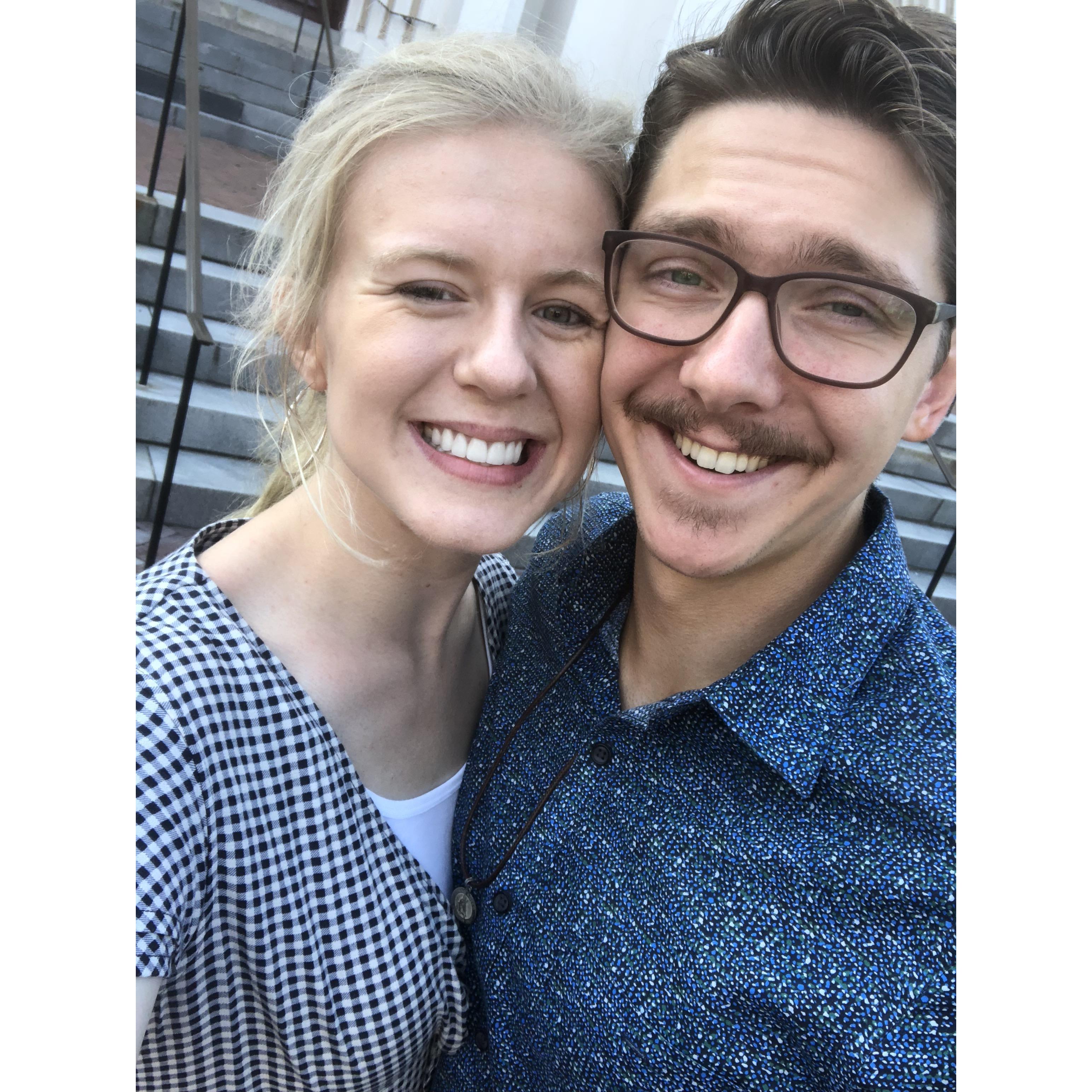 Taken right after we went to church in Savannah, Georgia.