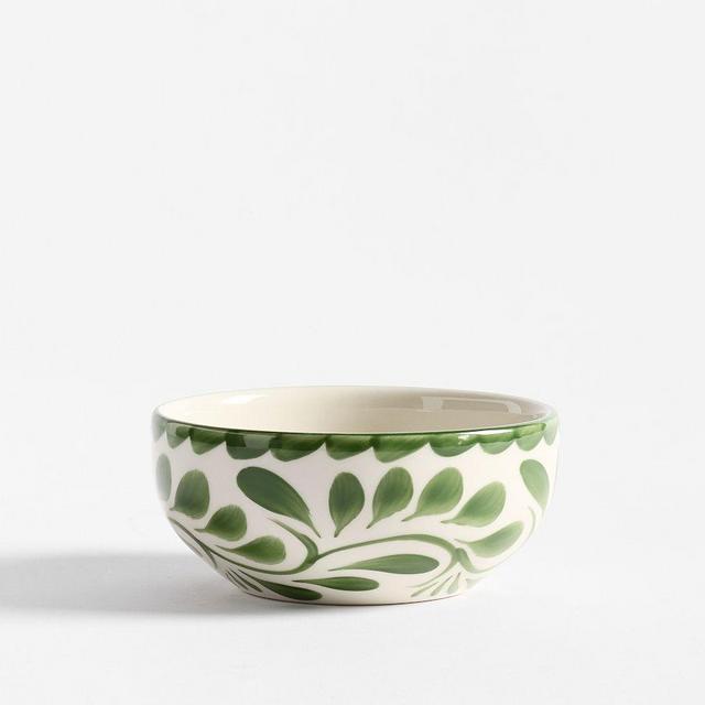 Puebla Porcelain Cereal Bowl, Set of 4 - Green