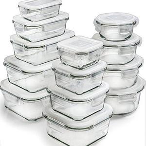 [13-Piece] Glass Storage Containers with Lids - Glass Food Storage Containers Airtight - Glass Containers With Lids - Glass Meal Prep Containers Glass Food Containers - Glass Lunch Containers
