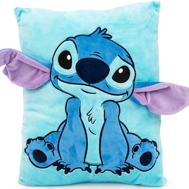 Jay Franco Disney Lilo & Stitch 3D Snuggle Pillow - Super Soft – Measures 15 Inches (Official Disney Product)