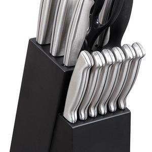 Gibson - Oster 70561.14 Baldwyn 14-Piece Cutlery Block Set, Brushed Satin