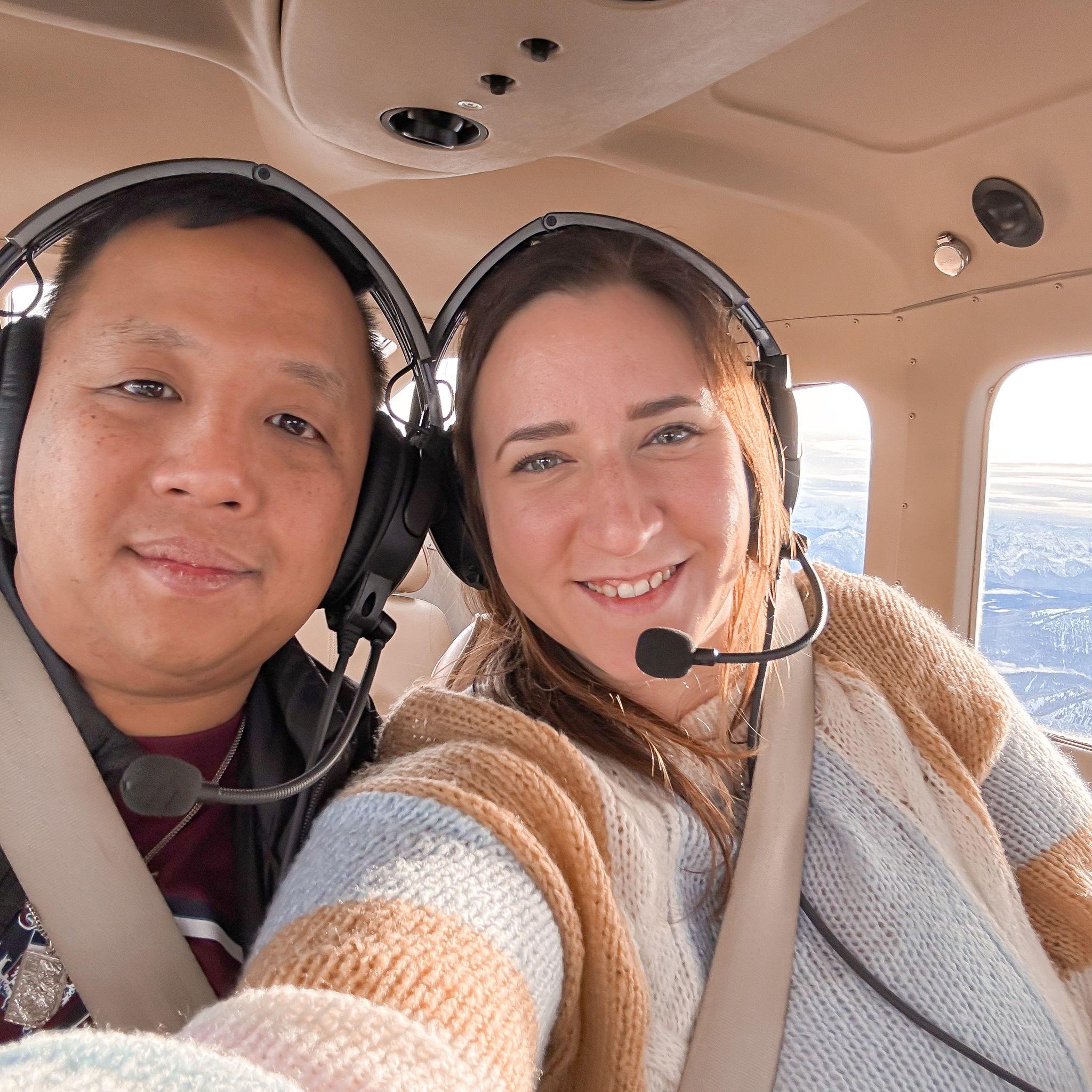 Our private plane ride over the Alps and castles of Germany, November 2023