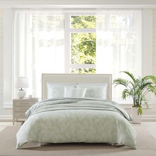 Art Of Palms Cotton 3-Piece Duvet Cover Set