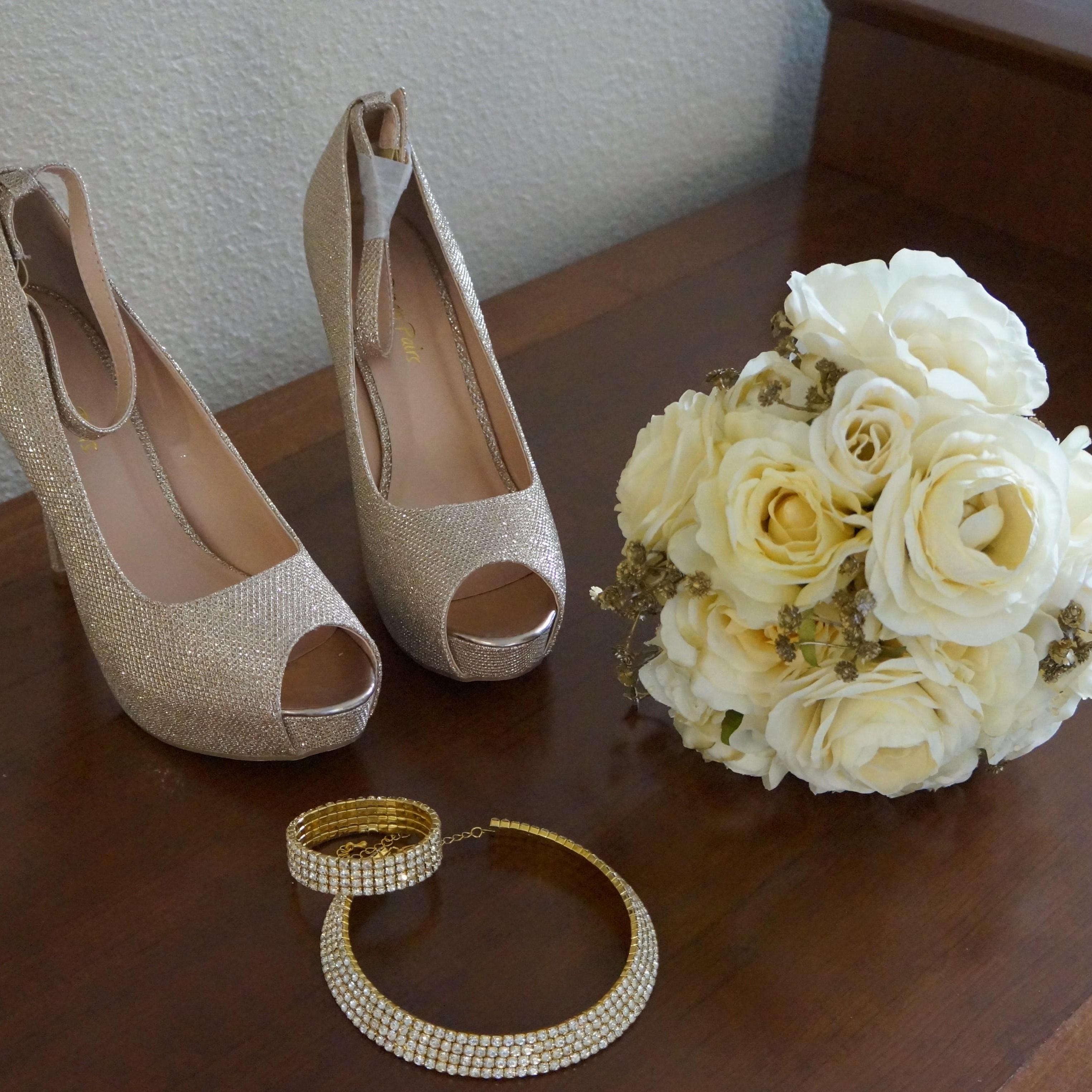 Preparing to walk down the aisle