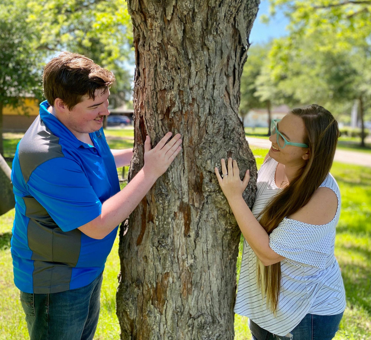 Recreating the photo at our Engagement shoot