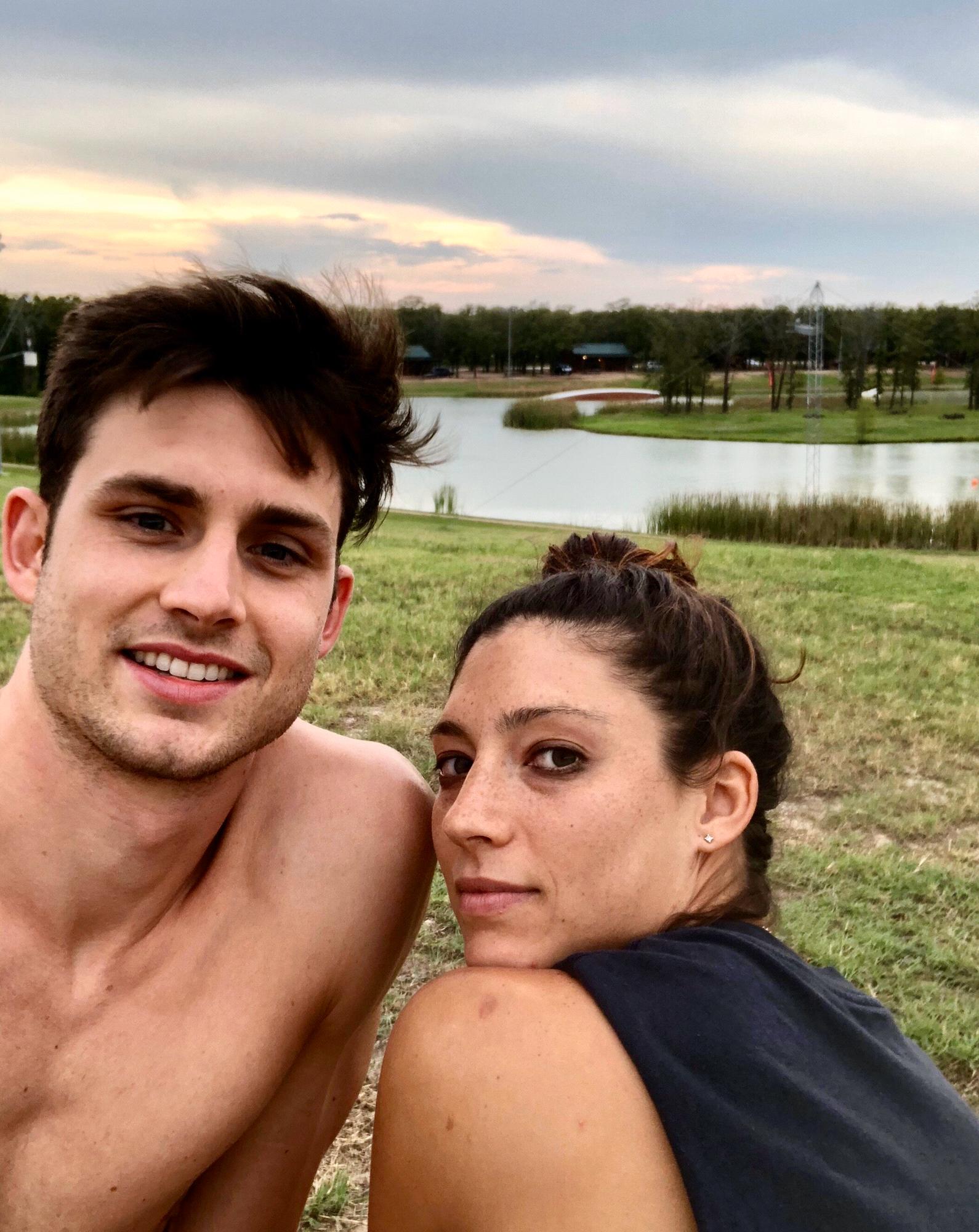When we met half way at the Waco wake boarding park. Lauren lost her contact and attained several concussions but it was all worth it!
