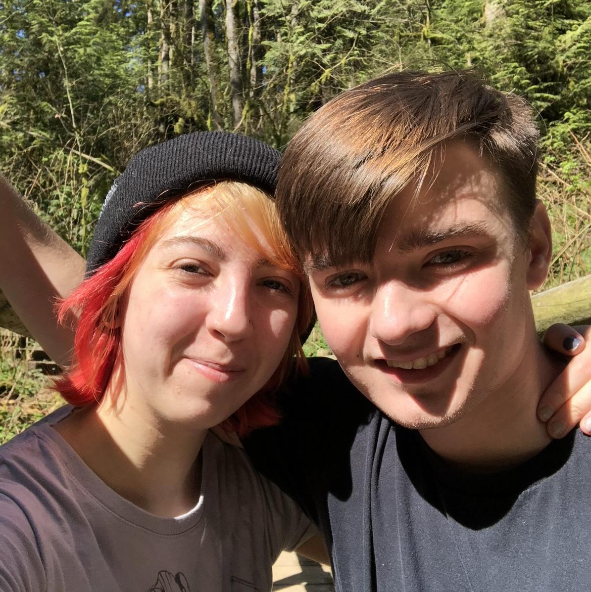 Hiking at Tryon Creek.