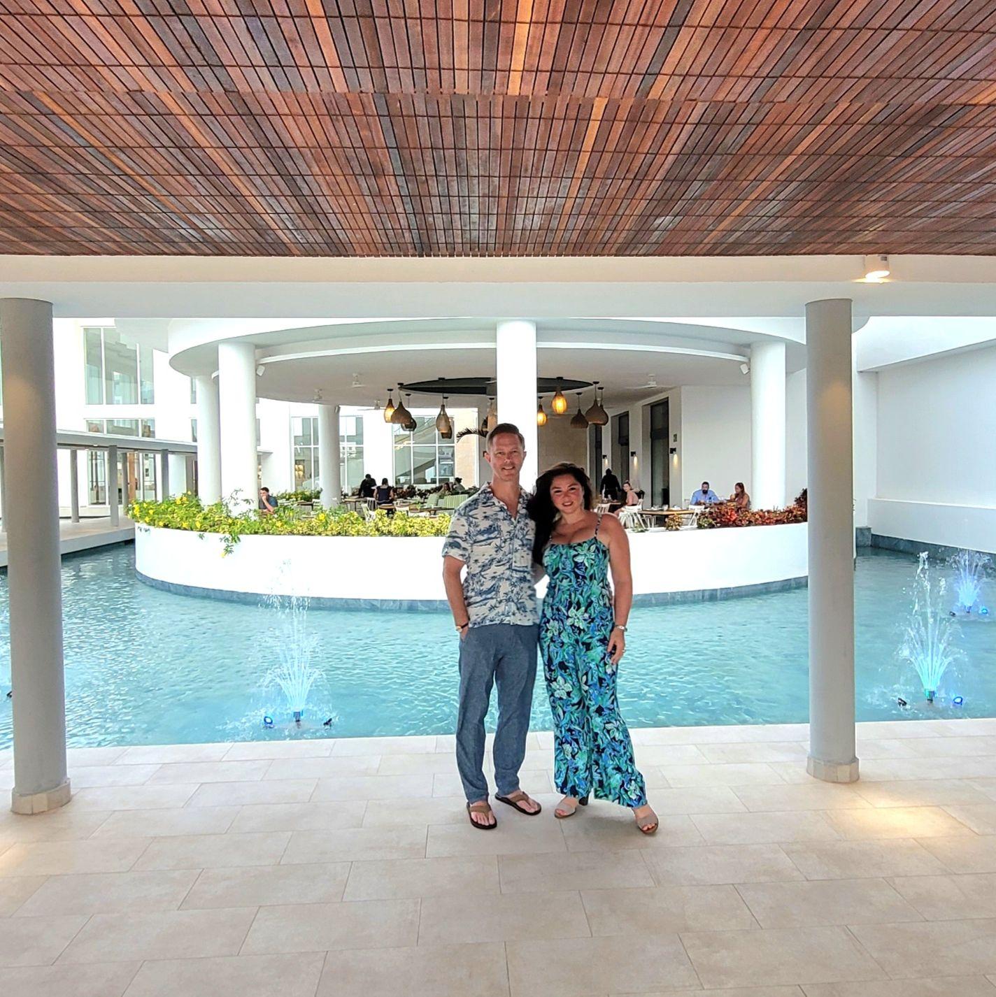 At the Majestic Elegance, Costa Mujeres - July 2021 ( for our 4 year anniversary) We are getting married at their sister property in the Dominican Republic in 2026!!!