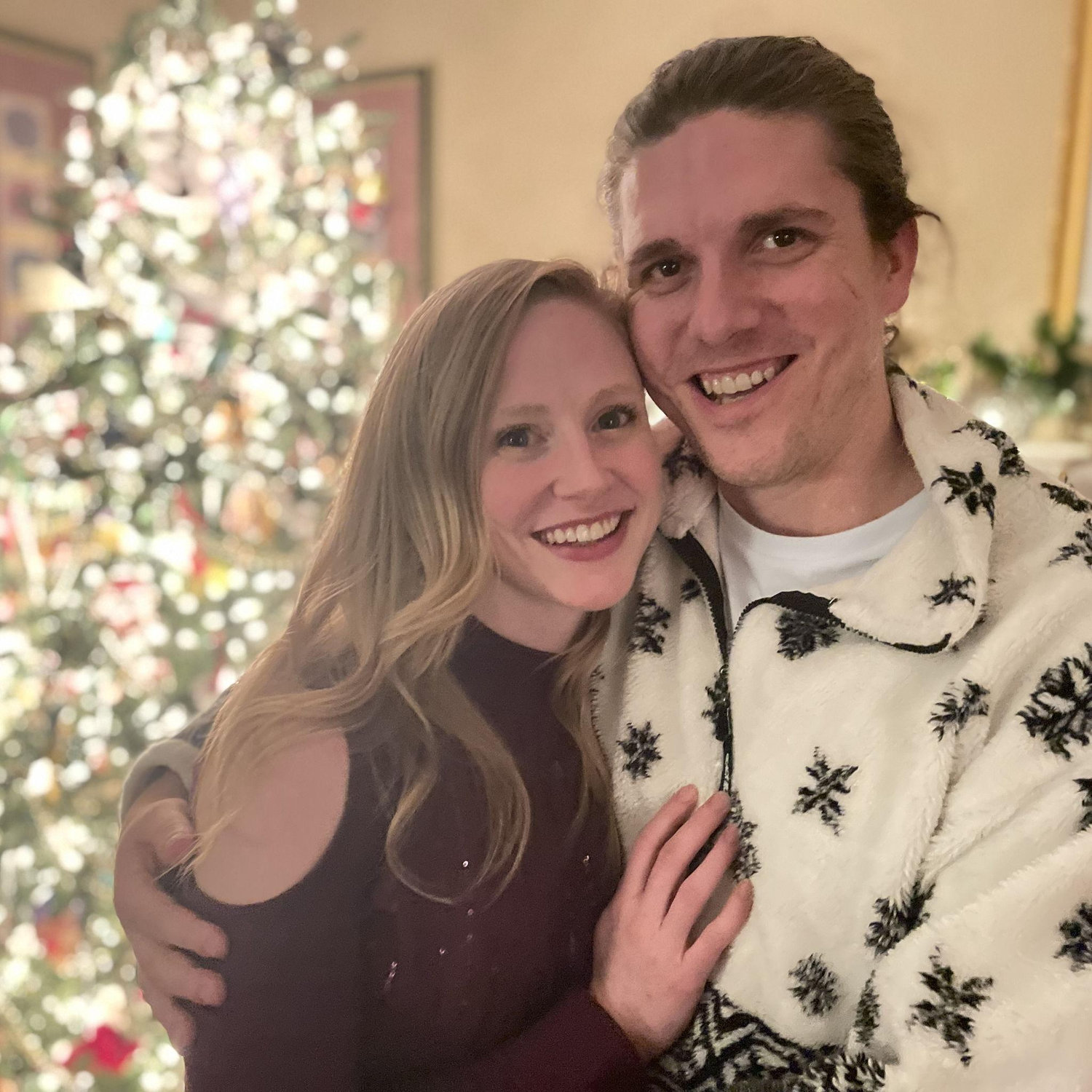 Our first Christmas together, December 2021
