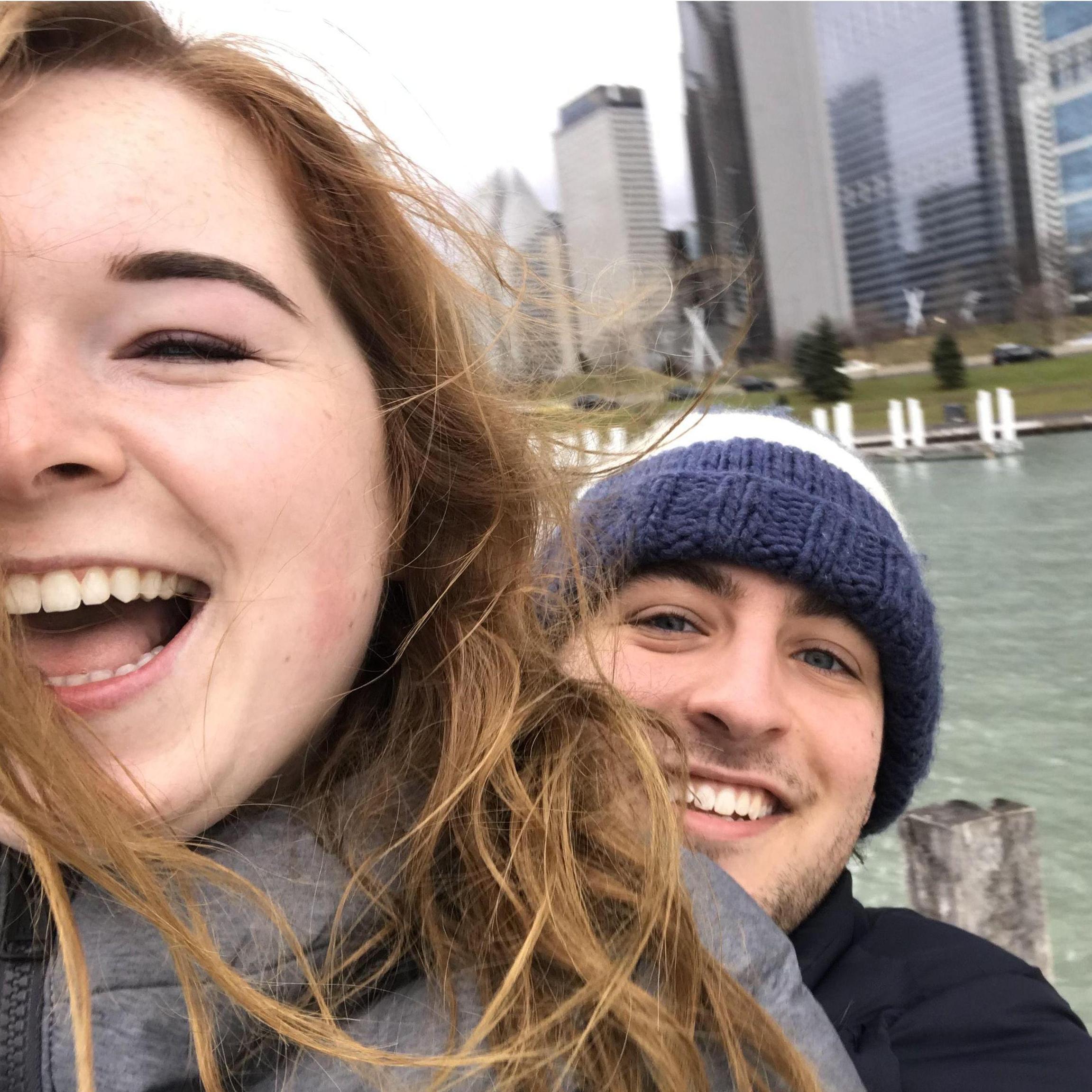 Our first trip together (Chicago, 2018)