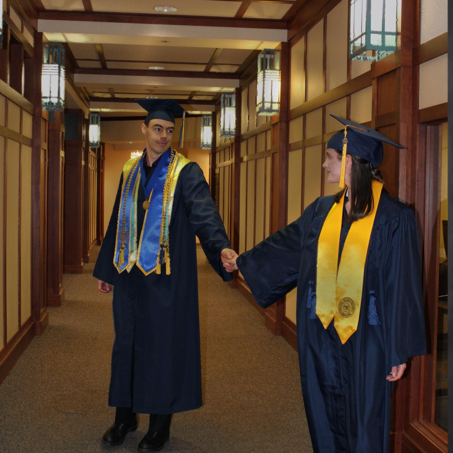 Received our Bachleors degrees together in 2024