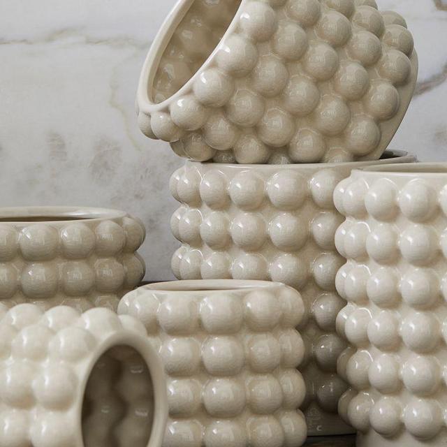 Large Plant Pot with Bubbles