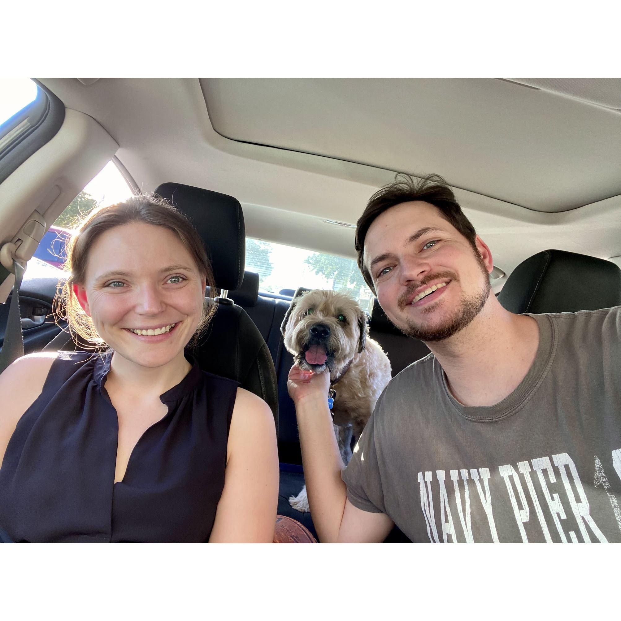 Steph and Brian spending time with Indy