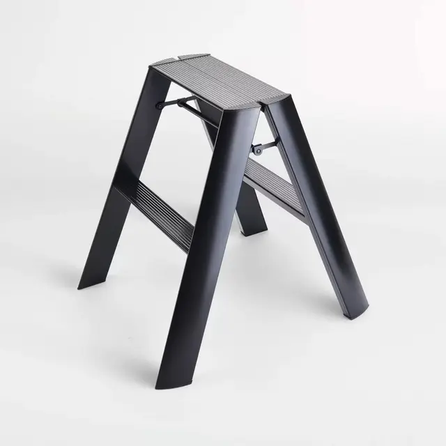 Hasegawa 2-Step Black Folding Step Ladder