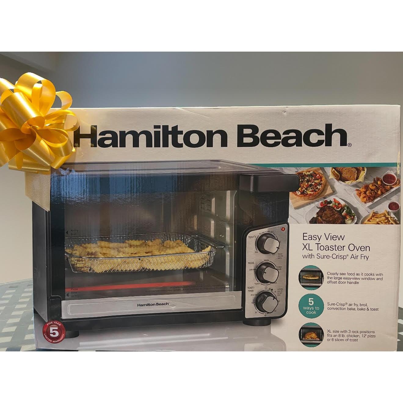 Hamilton Beach XL Easy View Toaster Oven with Air Fry