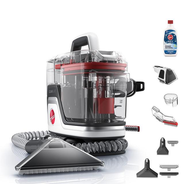 Hoover CleanSlate Plus Carpet Upholstery Spot Cleaner, Stain Remover, Portable, with Pet Kit, FH14051, White