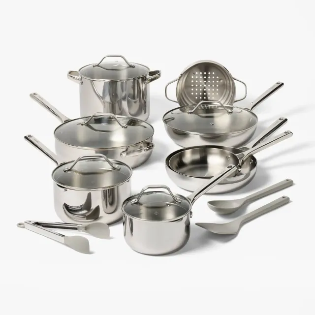 16pc Stainless Steel Cookware Set - Figmint™
