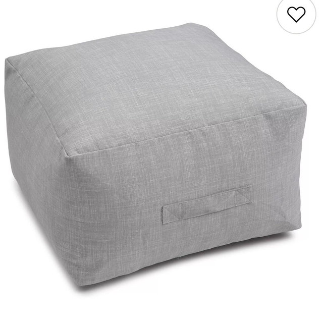 Sonoma Goods For Life® Indoor Outdoor Square Pouf - Gray, POUF