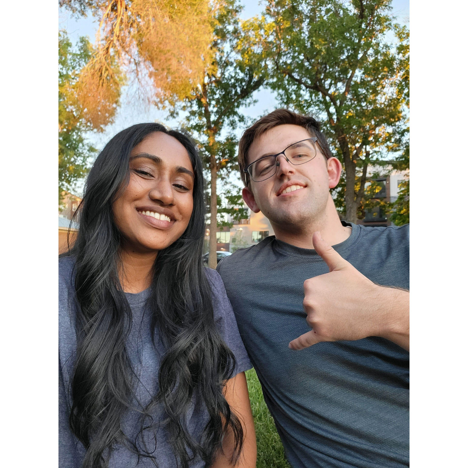 Our first photo together
