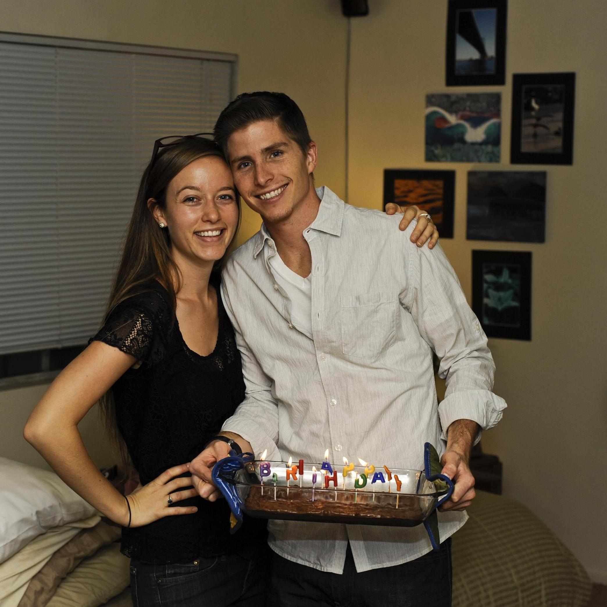 homemade brownies & cake pops for my babe's 26th birthday '2013