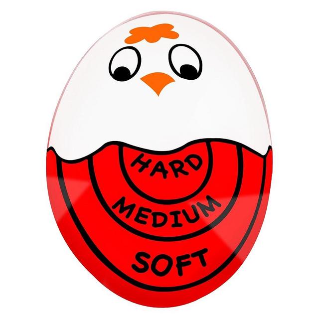 Eggssentials Red Egg Timer That Goes in Water – Egg Timer for Hard Boiled Eggs and Soft Boiled Eggs, Red Color Fades for Accurate Doneness.