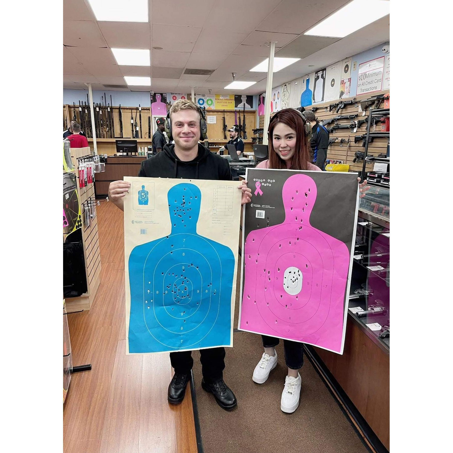 Jolies first time at the shooting range