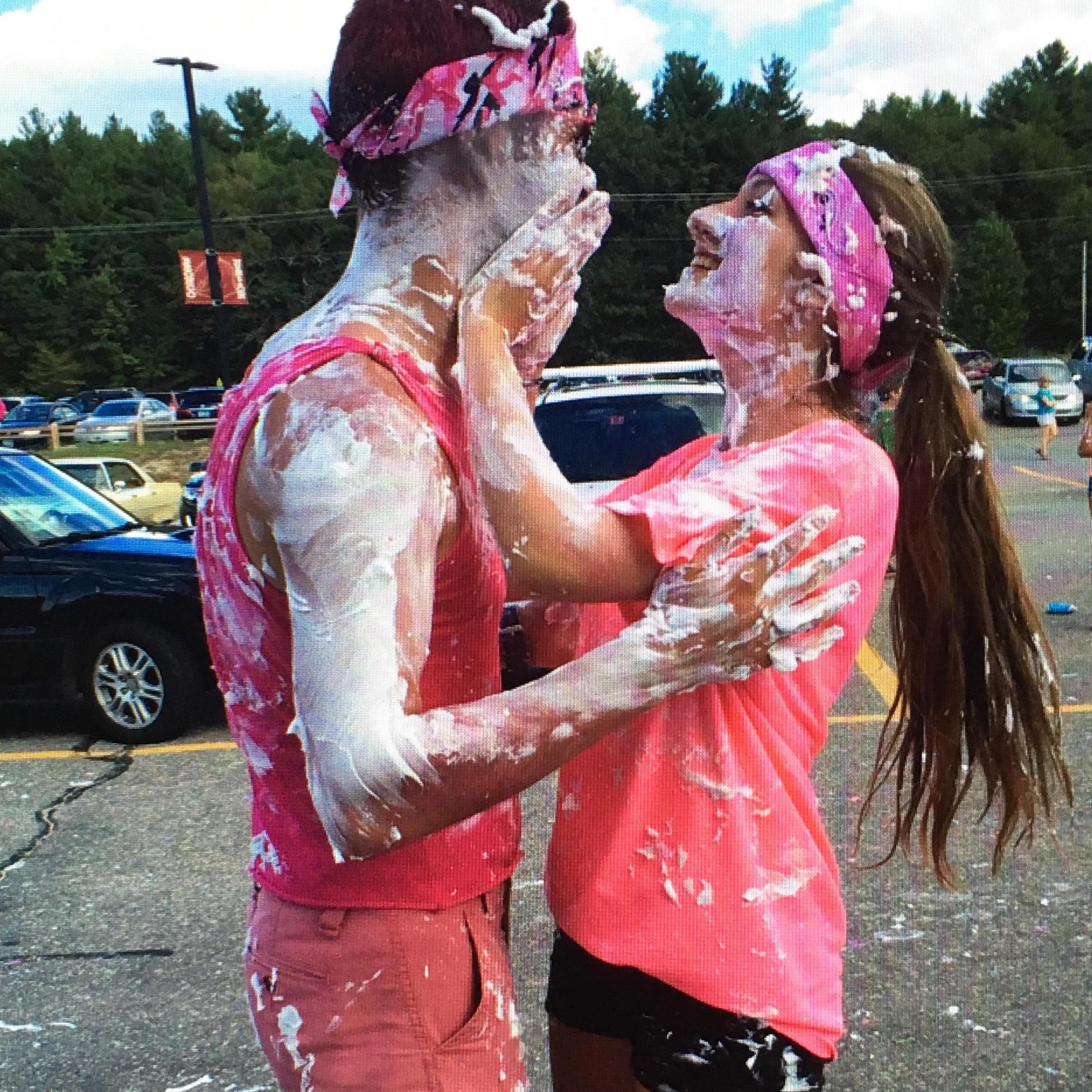 Nathan and Caitlin at band camp, 2016
