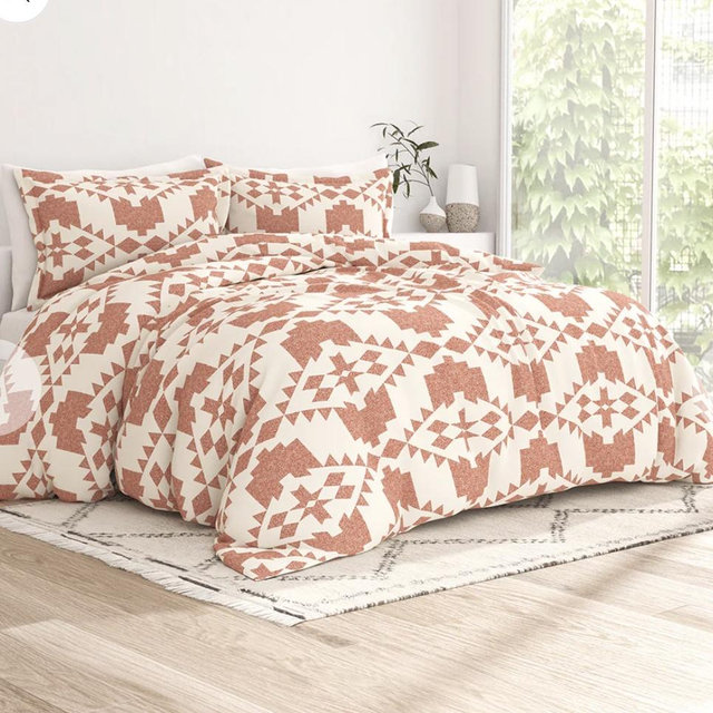 Adobe Diamond Pattern 3-Piece Duvet Cover Set (Sale)