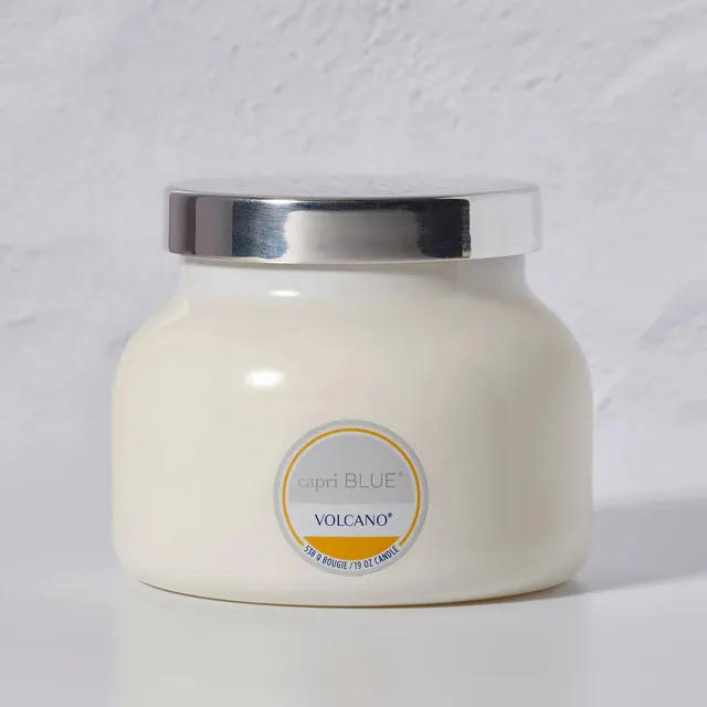 Capri Blue Signature Volcano Jar Candle 19oz White