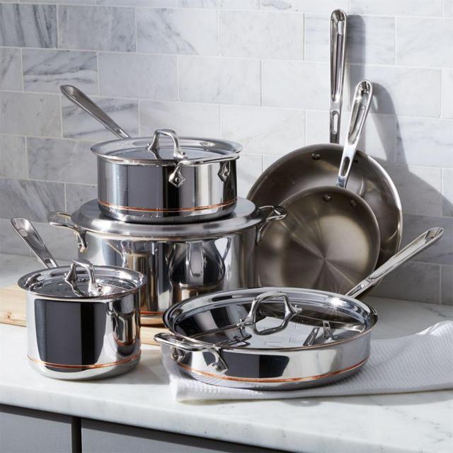 All Clad - All-Clad ® Copper Core 10-Piece Cookware Set with Bonus