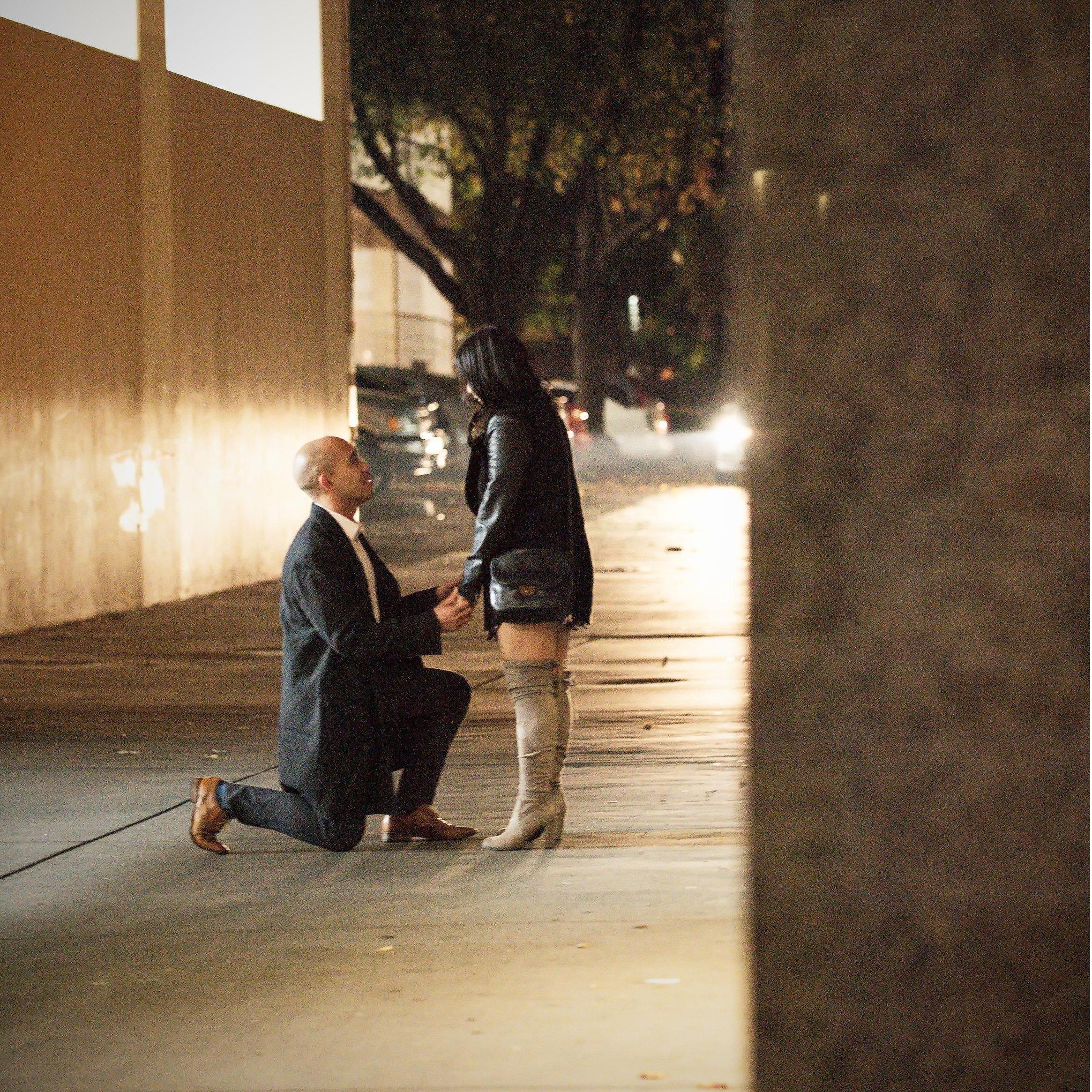 Hien proposed to Mymy in the same spot where they met 4 years earlier...