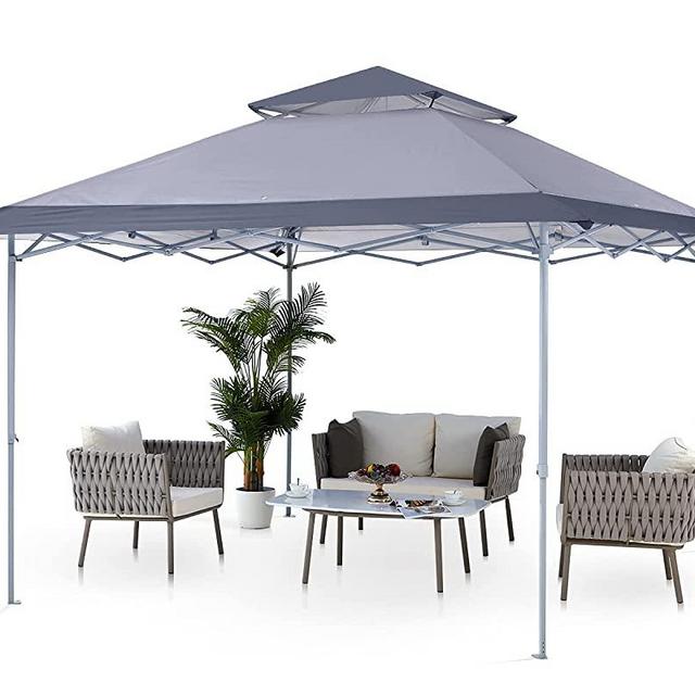 ABCCANOPY 13x13 Canopy Tent Instant Shelter Pop Up Canopy 169 sq.ft Outdoor Sun Shade, Dark Gray