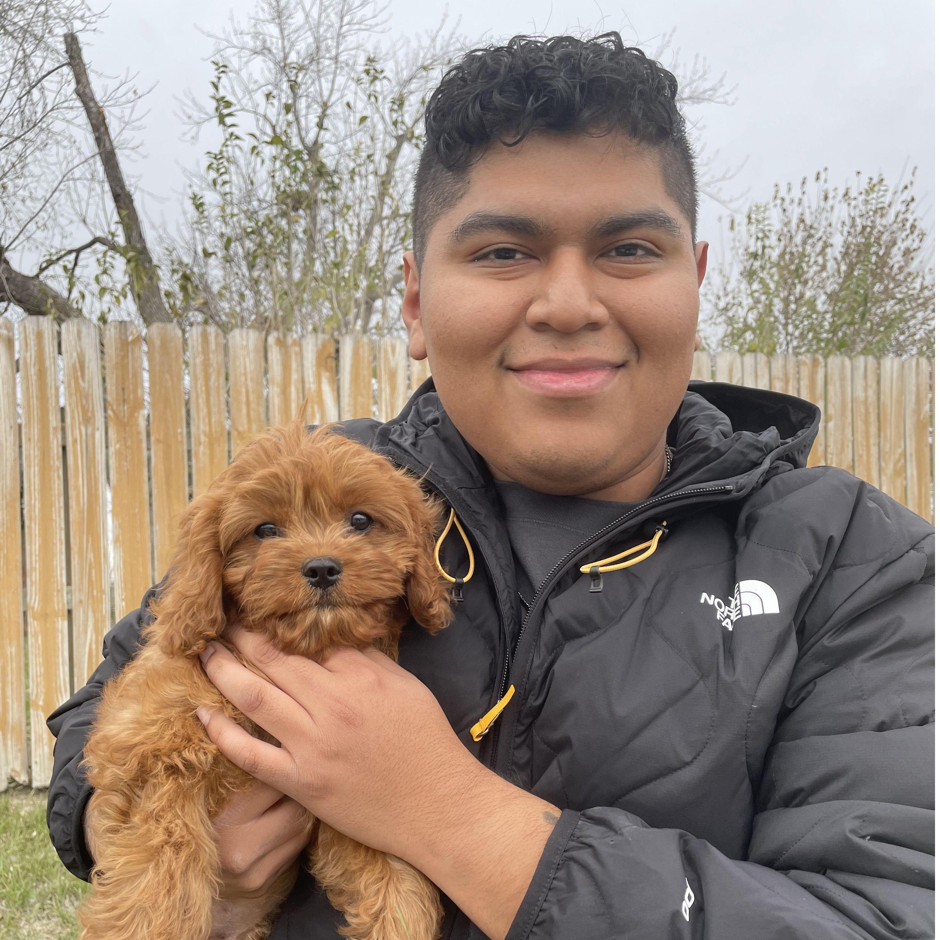 The day we added Toby to our family. El día que Toby se unió a nuestra familia.