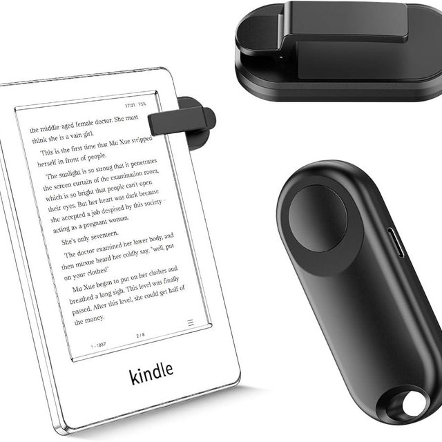 Sycelu RF Remote Control Page Turner for Kindle paperwhite accessories Ipad Reading Kobo Surface Comics/Novels IPhone Tablets Android Taking Photos Camera Video Recording Remote Triggers