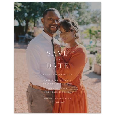 Smoke, Grey Wedding Digital Save the Date - Alires Photo