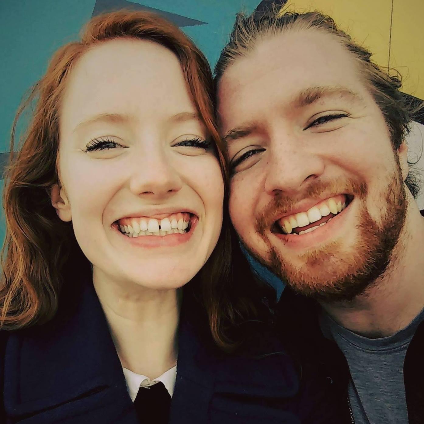 Amy and William's first photo together as a couple.