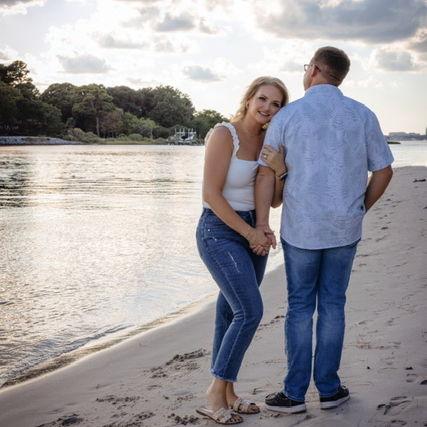 Our engagement photo session at First Landing State Park