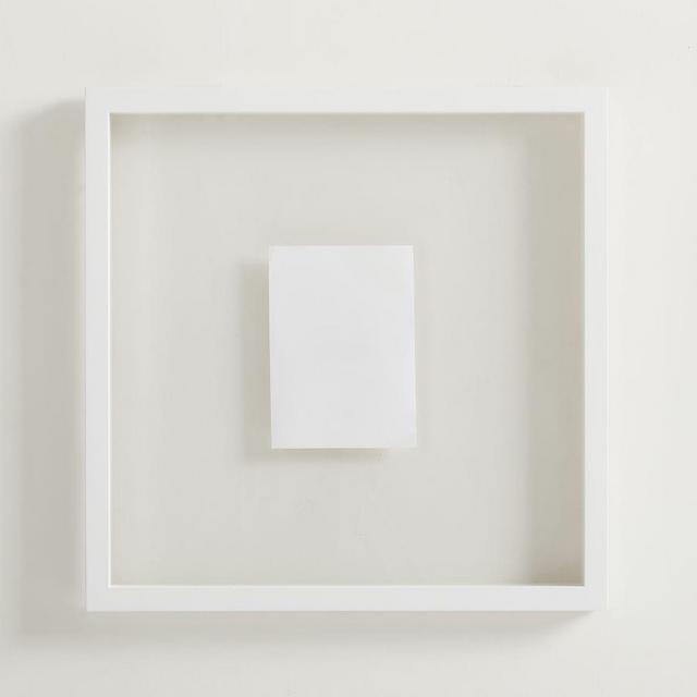 Floating Wood Gallery Frame, 18"x18", White