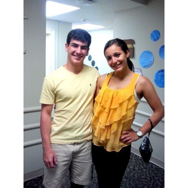 One of our first photos together before a GT game