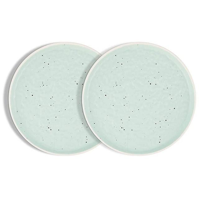 Stone lain Elena Stoneware Dinnerware Set, 4 Dinner Plates, Mint