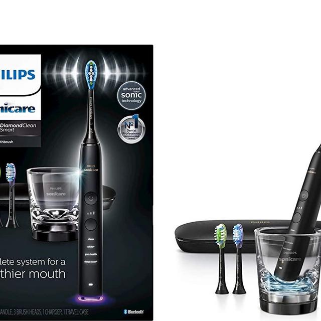 Philips Sonicare DiamondClean Smart 9300 Rechargeable Electric Toothbrush, Black HX9903/11