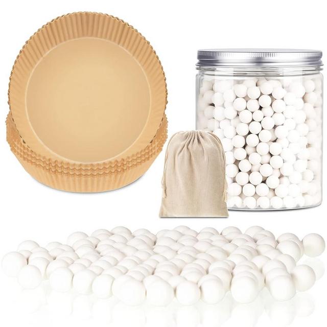 2 lb Pie Weights for Baking Ceramic Pie Crust Weights Blind Baking Beads with 50 Pcs Disposable Parchment Paper Pie Liner Fit 8,9,10 Inch Dish(White, 1 Pcs)