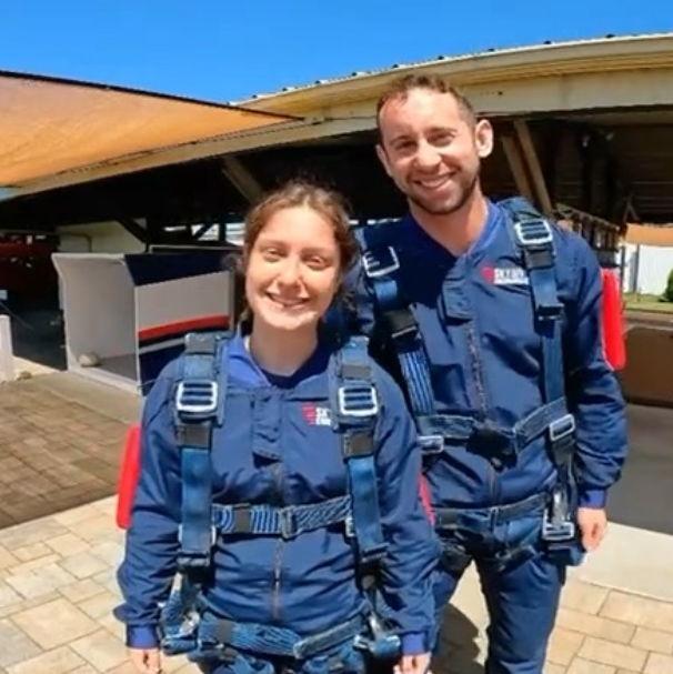 Decided to jump out of an airplane