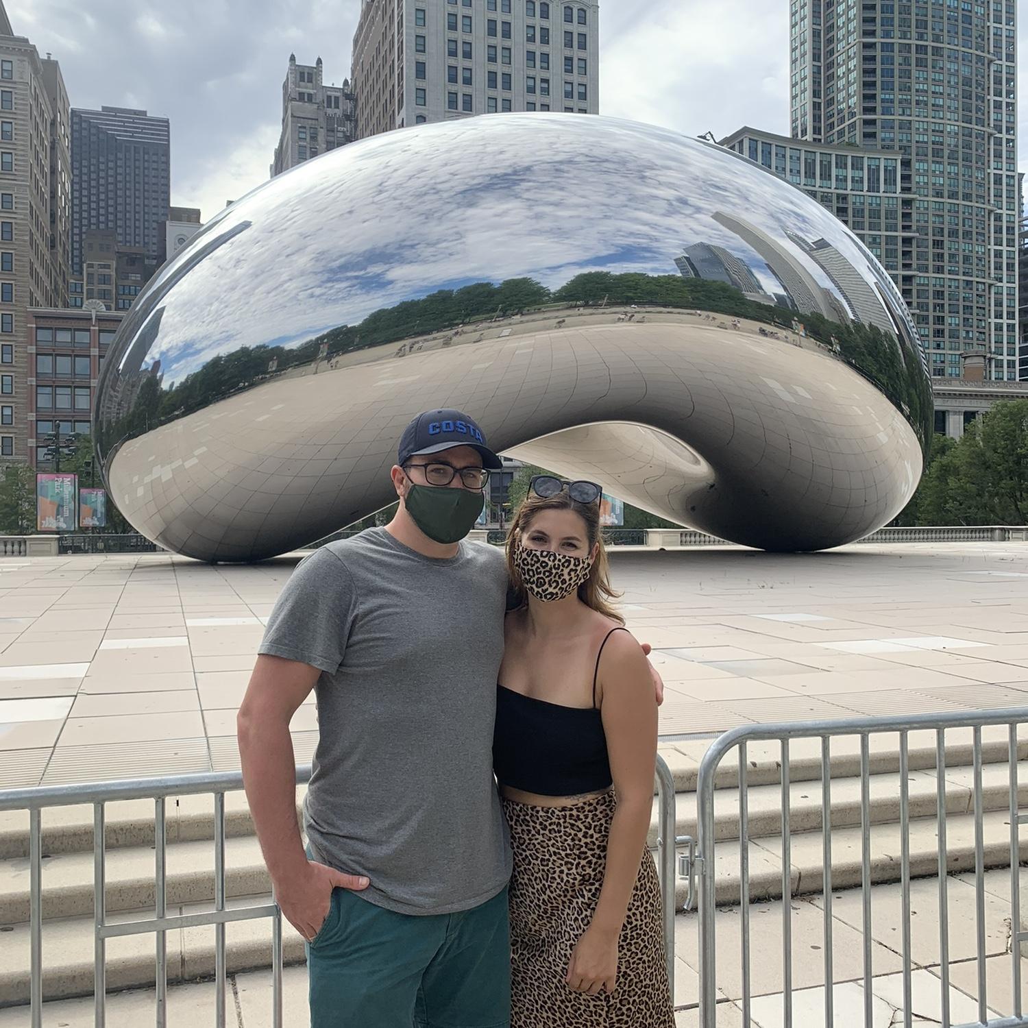 They saw the Bean in Chicago! (from afar due to social distancing)