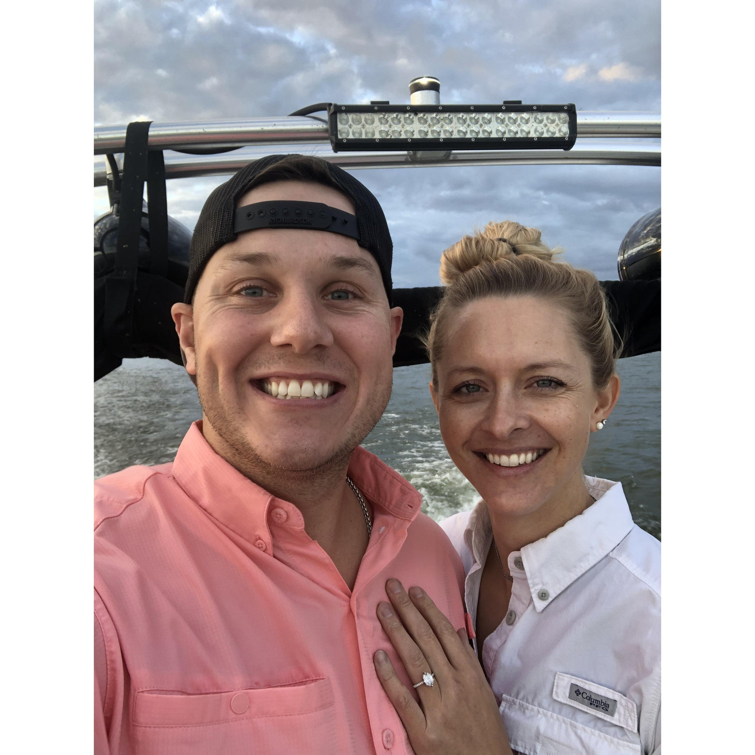Cheesin’ on the boat!