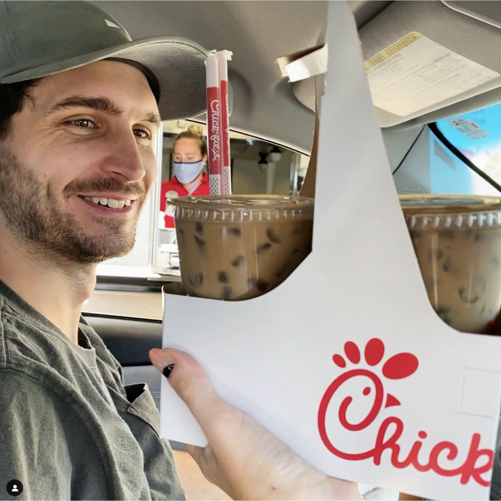 Find a man that looks at you the way Joe looks at Chick-Fil-A