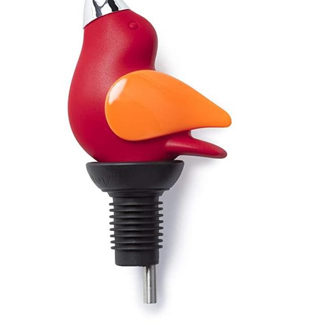 ChirpyTop Wine Pourer - Red and Orange