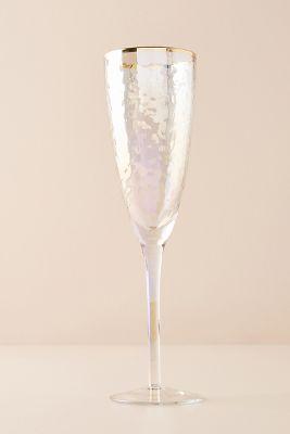 Zaza Lustered Flutes, Set of 4